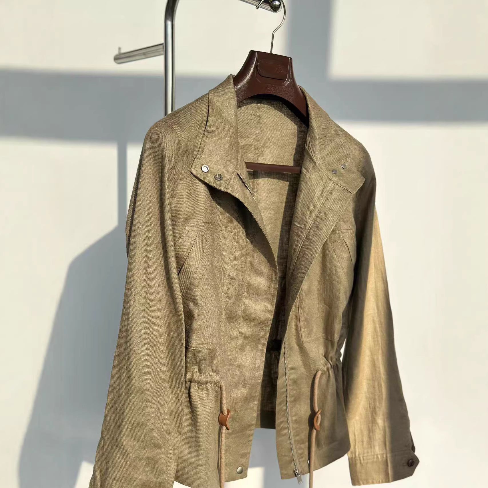 Women's elegant transitional jacket with high collar Drune 1789268837