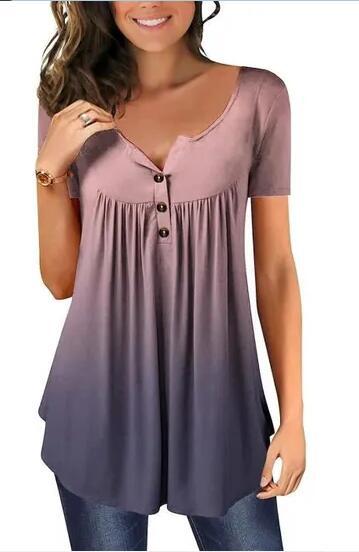 Women's Tunic Women's U-Neck Print