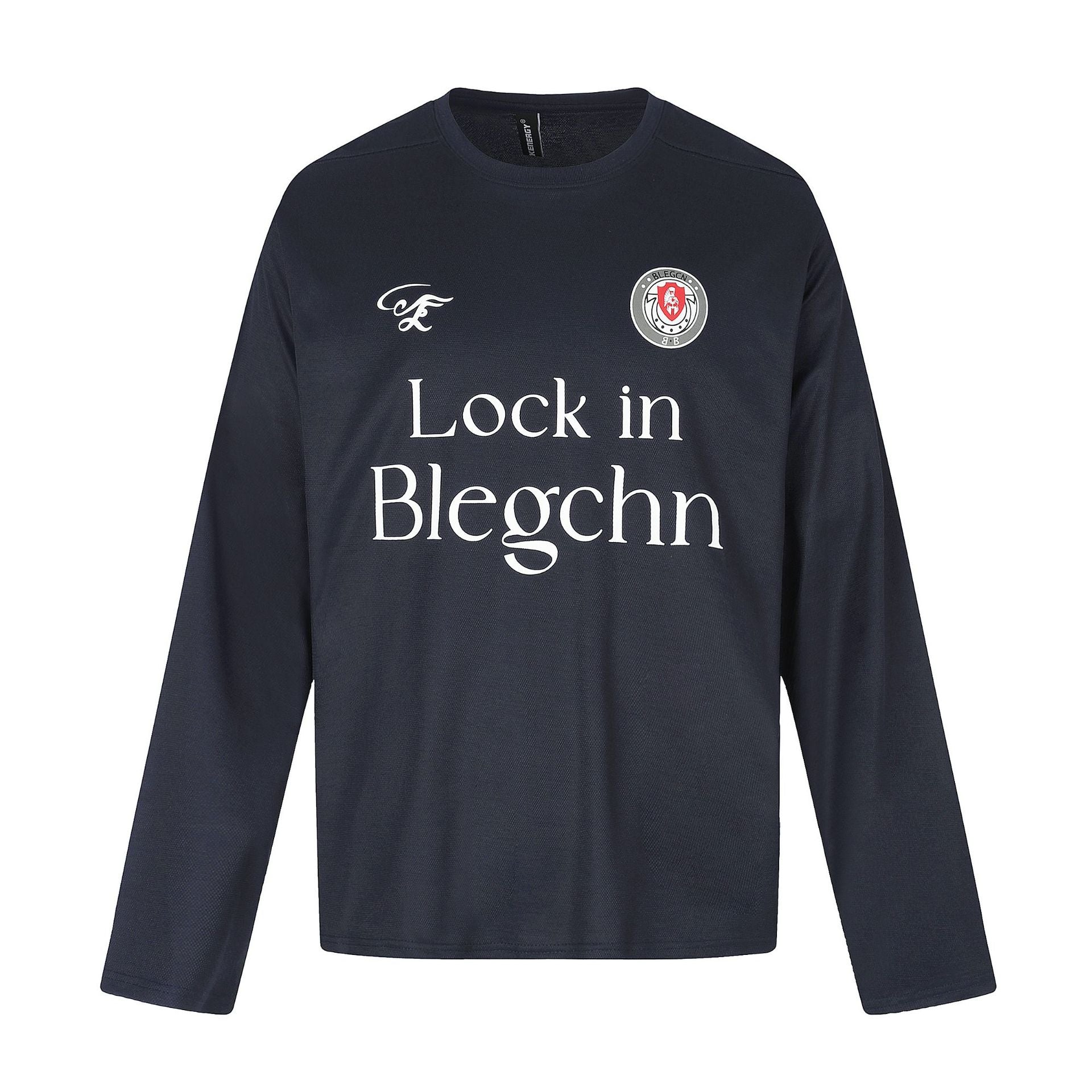 Unisex Round Neck Sweatshirt with large area Typo Print and embroidered Emblem Chichicherry