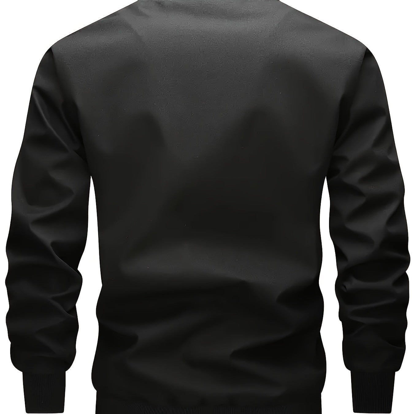 Men's Camouflage Utility-Style Bomber Jacket with Chest Pockets, Shoulder Straps, and Ribbed Cuffs Chichicherry