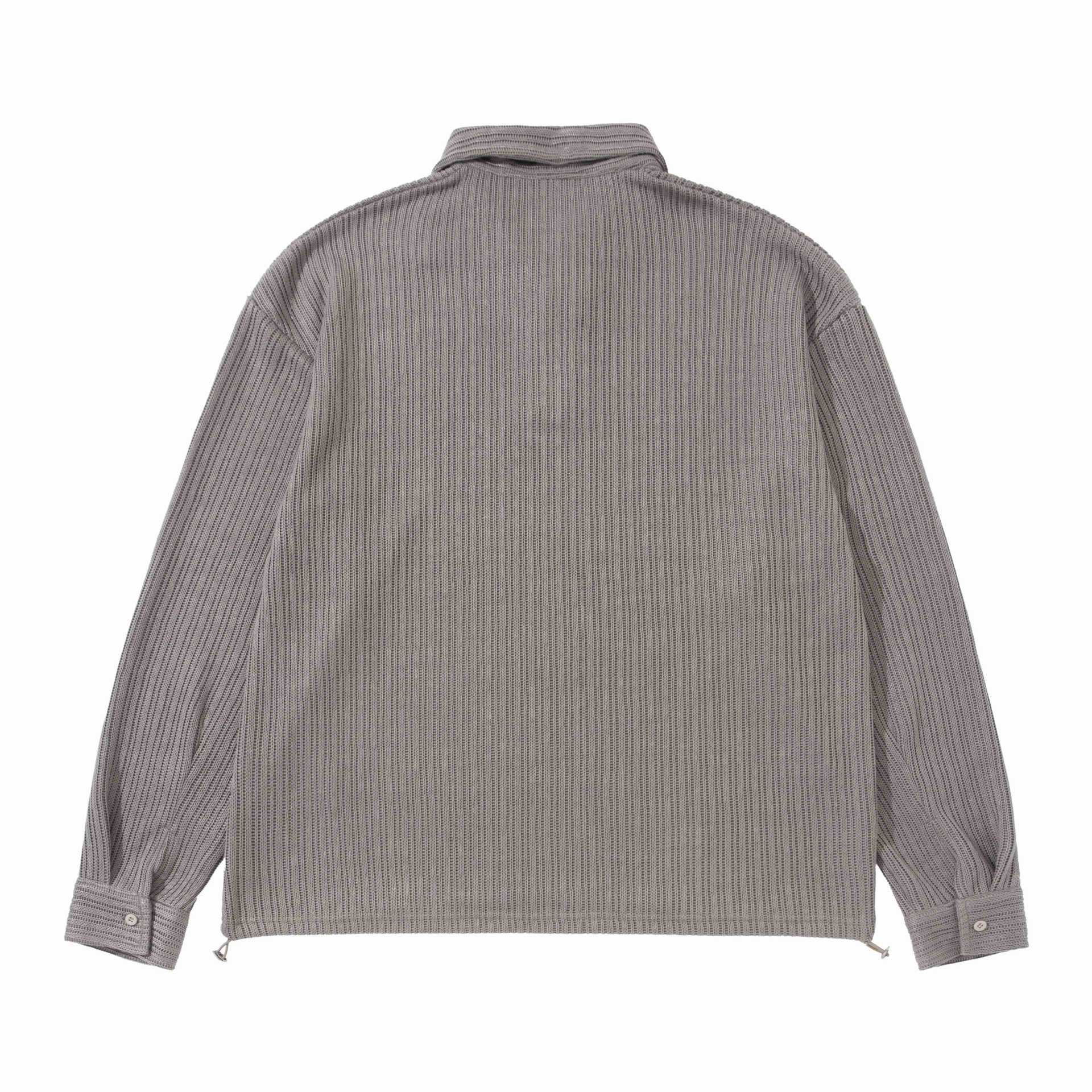 Men's Structured Polo Shirt - Knit Sweater with Button Placket and Waffle Knit Chichicherry