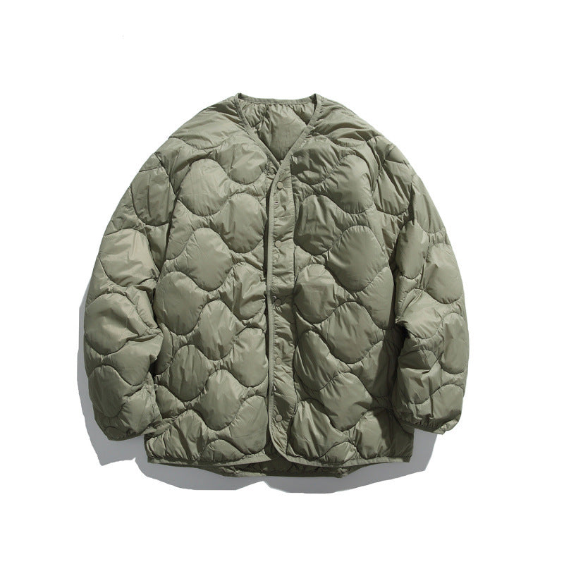 Men's Boxy Field Jacket with detachable padded inner vest and cord collar Chichicherry
