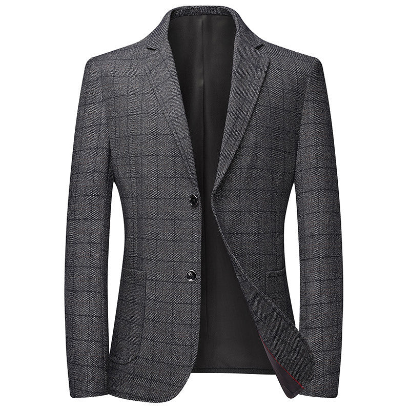 Men's two-button blazer in Glencheck with patch pockets and half-lined interior Chichicherry