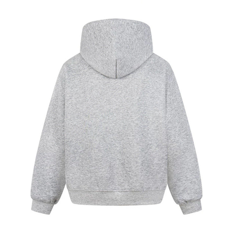 Women's Oversized Hoodie with Kangaroo Pocket and Leo-Star Print Chichicherry