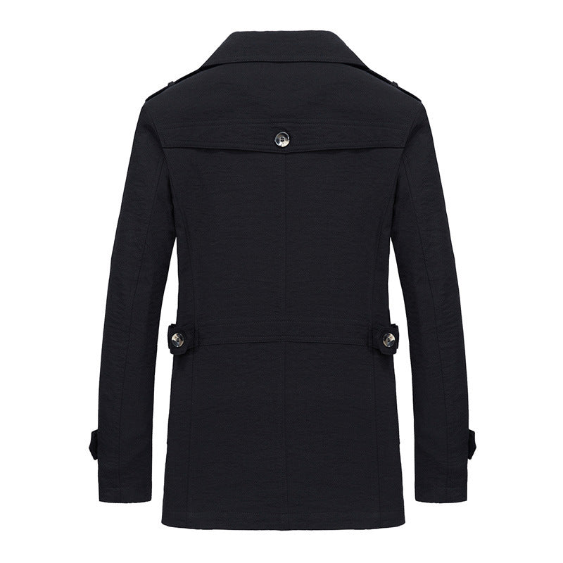 Men's short coat in urban pilot style with checked inner lining Chichicherry