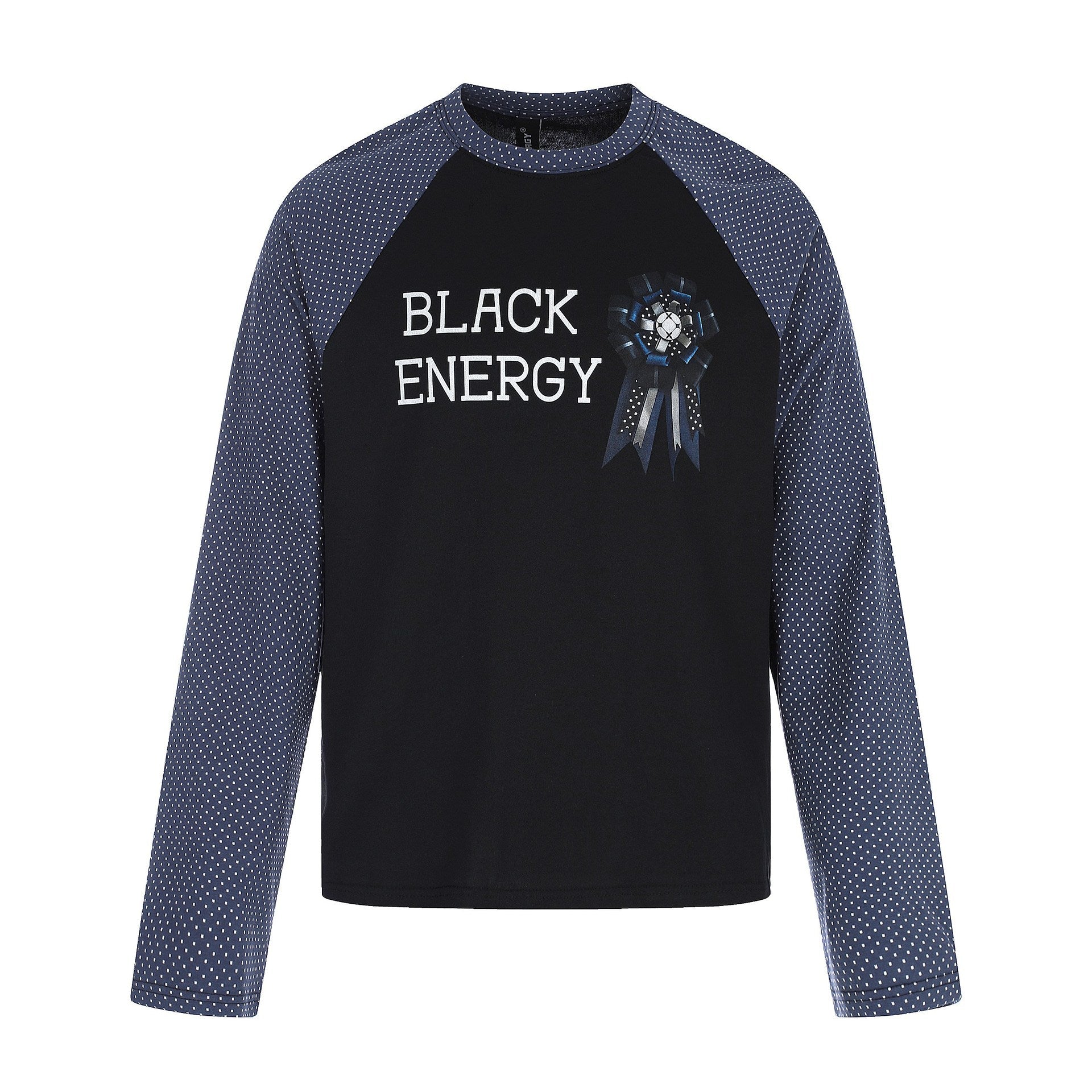 Women’s long sleeve shirt with raglan sleeves, decorative bow print and soft cotton blend Chichicherry