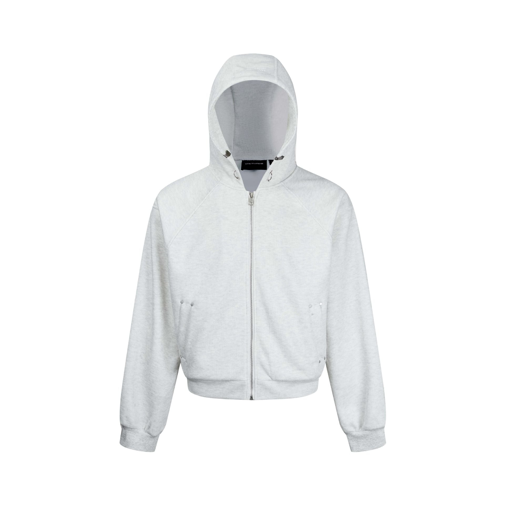 Ladies hooded sweatshirt jacket with zipper and raglan sleeves Chichicherry