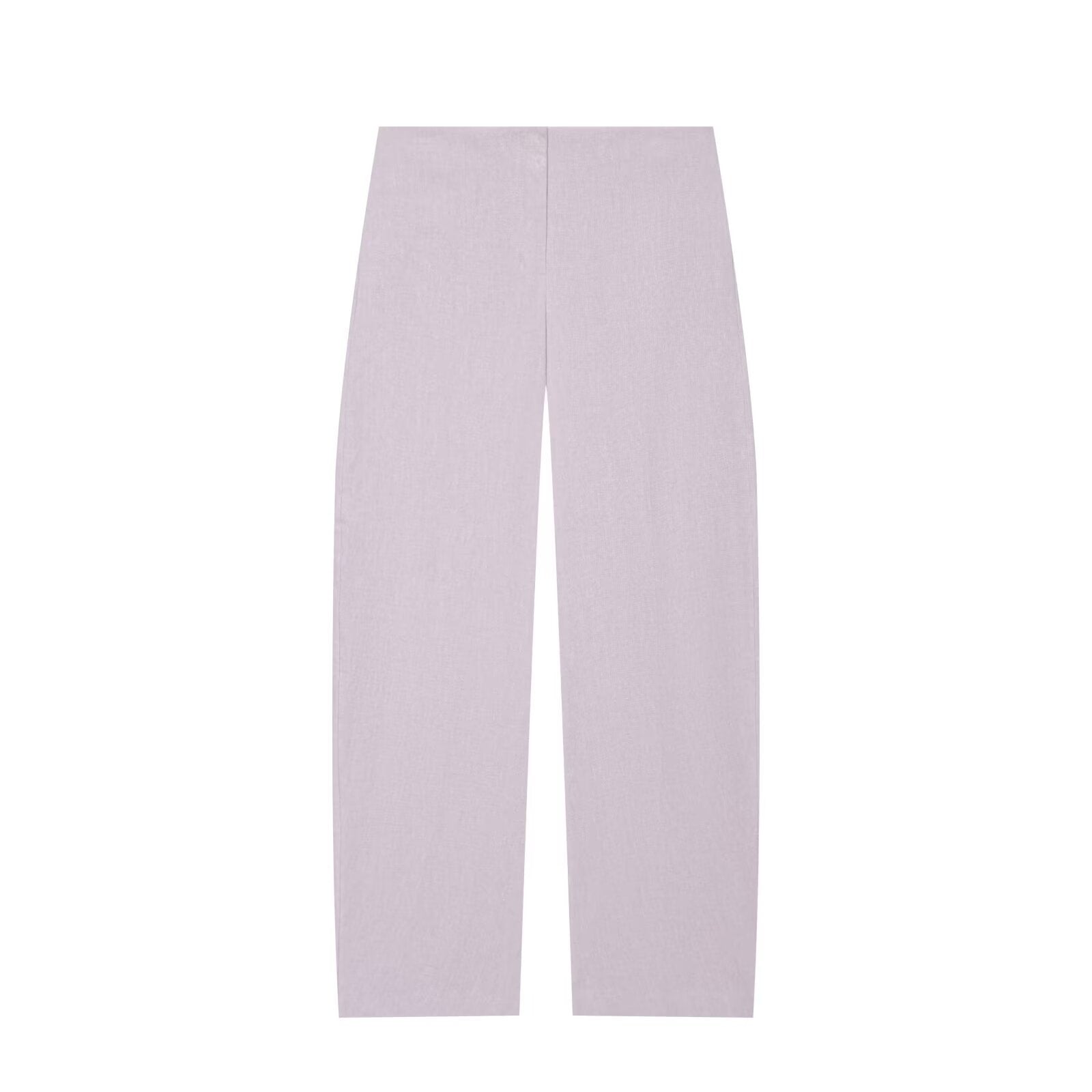 Women's Loose Linen Trousers with High Waist and Straight Leg Chichicherry