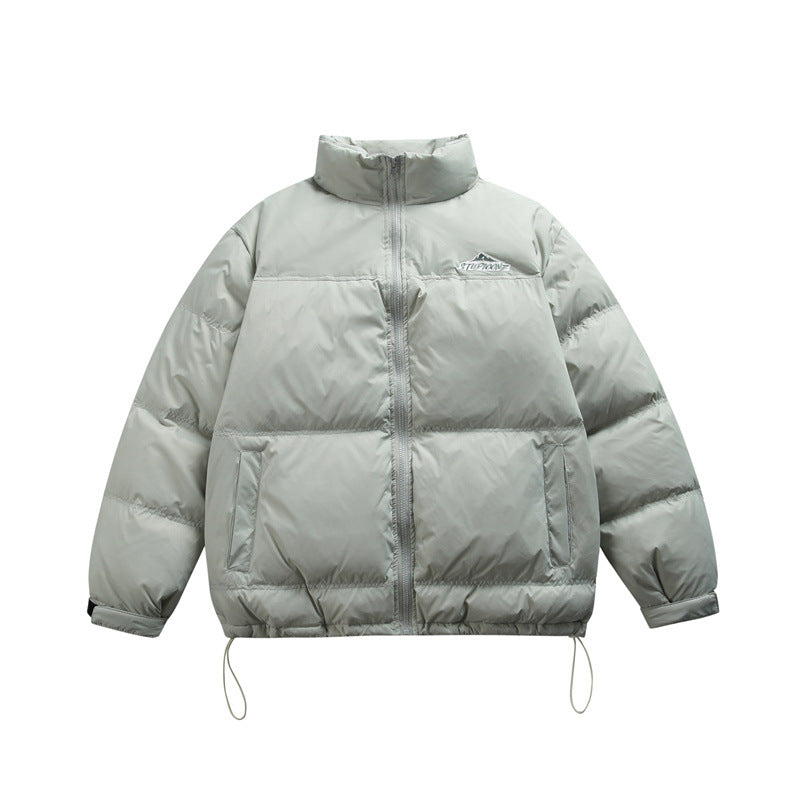 Unisex Boxy-padded thermal jacket with drawstring hem and stand-up collar Chichicherry