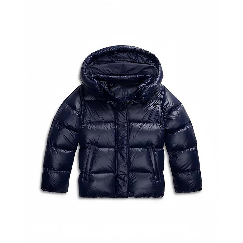 Ladies Quilted Padded Jacket with Hood, Boxy Cut and Water-Repellent Shell Chichicherry