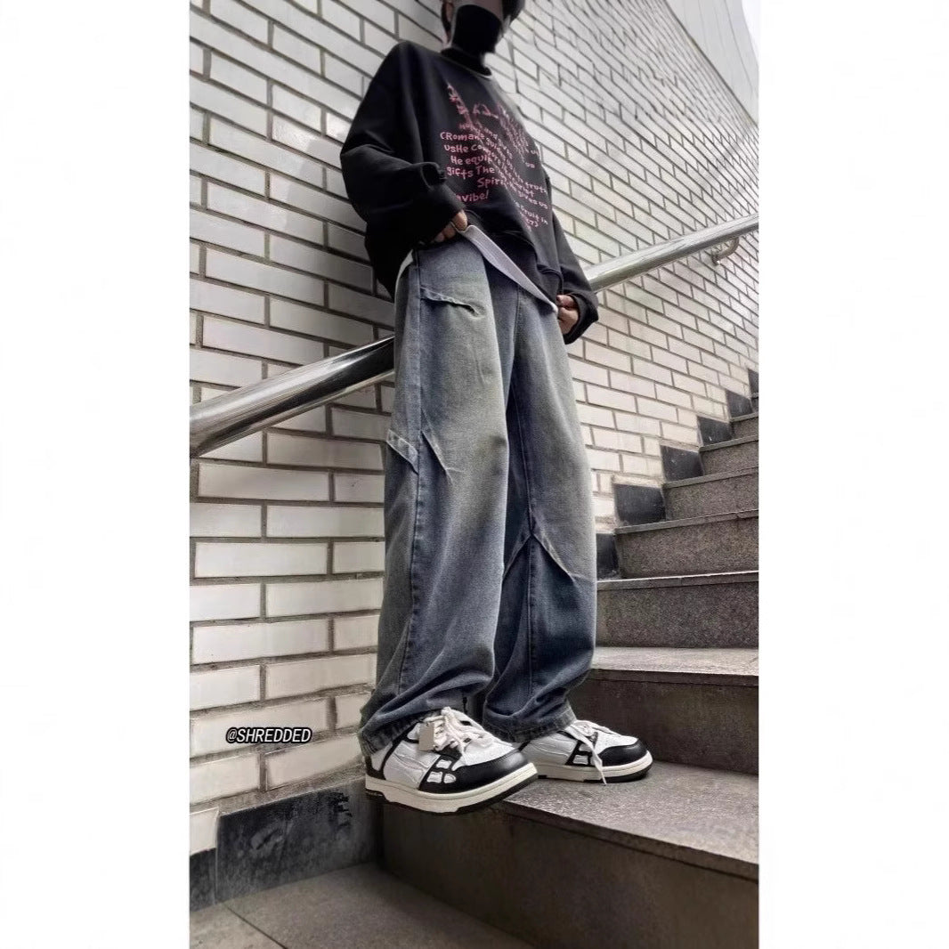 Men's Wide Cut Cargo Jeans Chichicherry