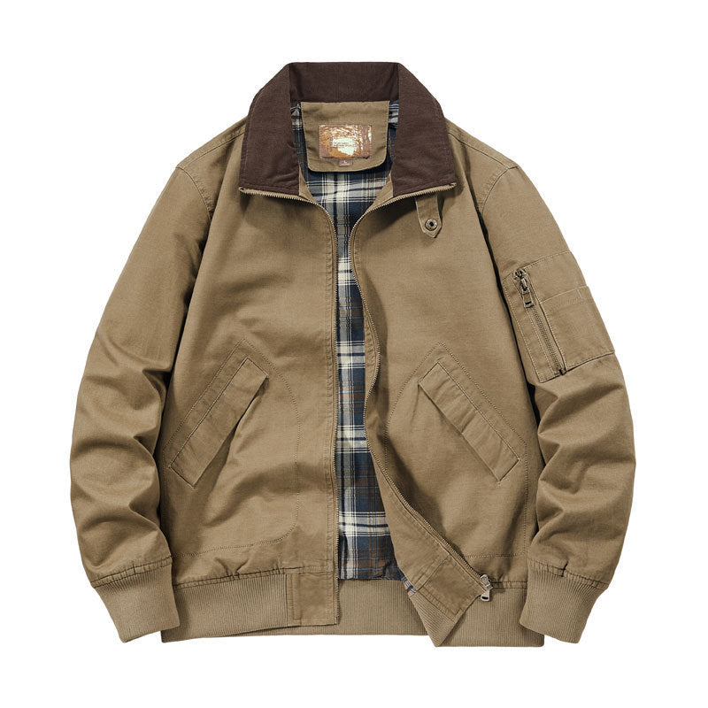 Men's Cord Collar Field Jacket Chichicherry