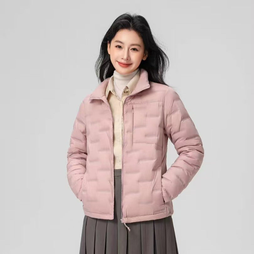 Women's padded jacket with high collar and thermo insulation Chichicherry