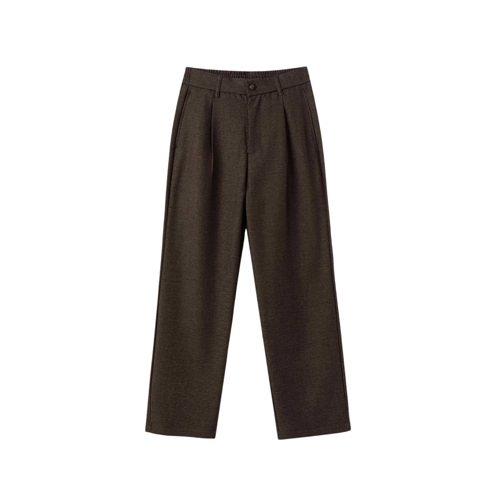 Women High-waisted wide pleated trousers with elastic back Chichicherry
