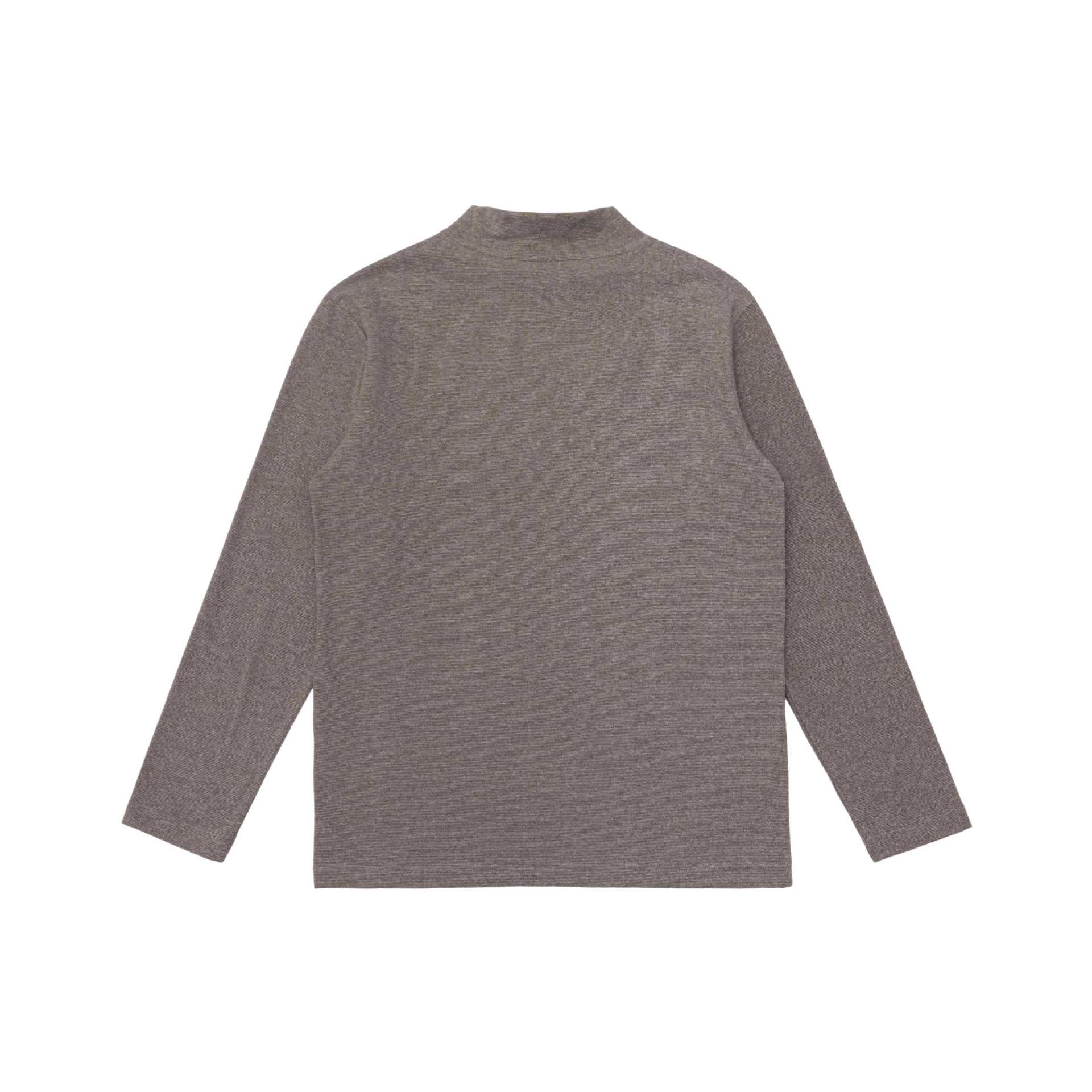 Unisex fine-structured stand-up collar sweater with seams Chichicherry