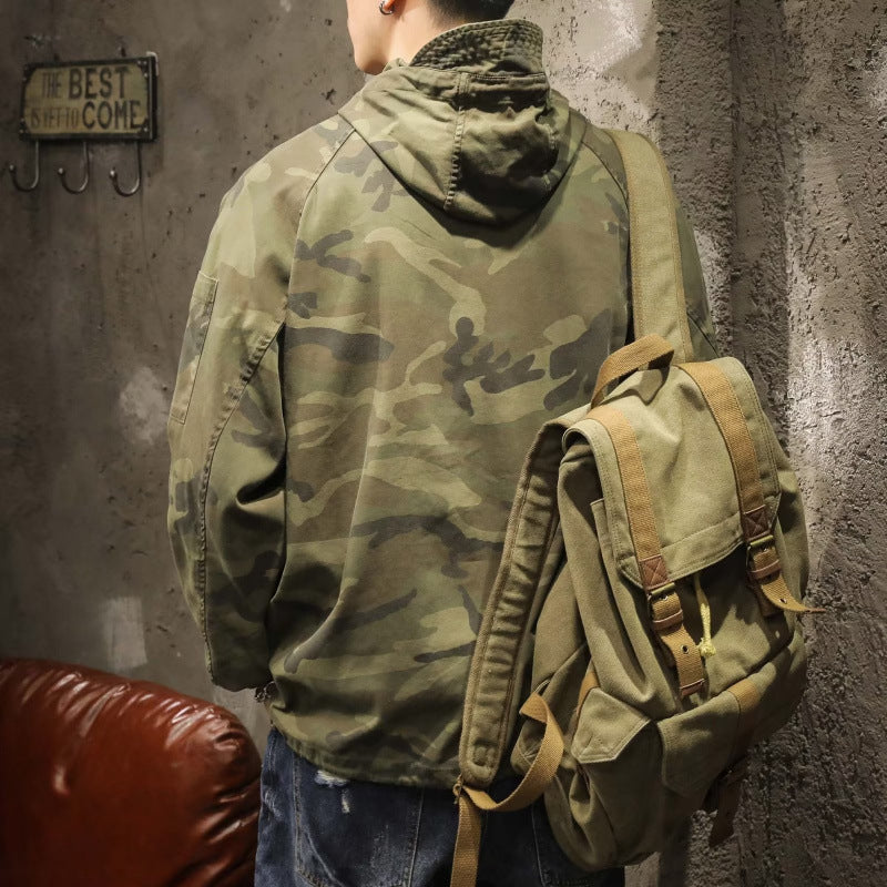 Herren Kapuzen-Anorak mit Halbzip, Kängurutasche und Tunnelzugsaum Chichicherry