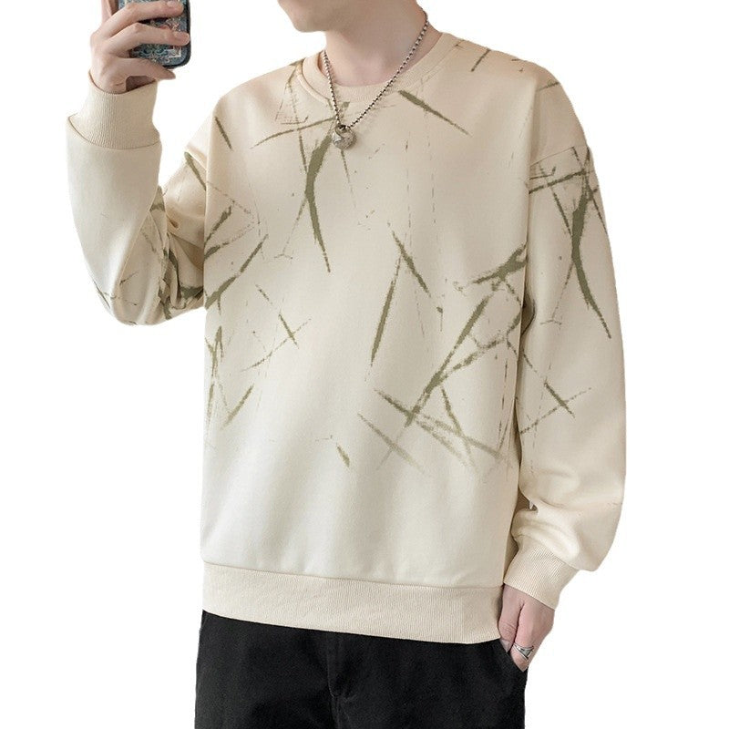 Men's sweatshirt with abstract print, crew neck and relaxed fit Chichicherry