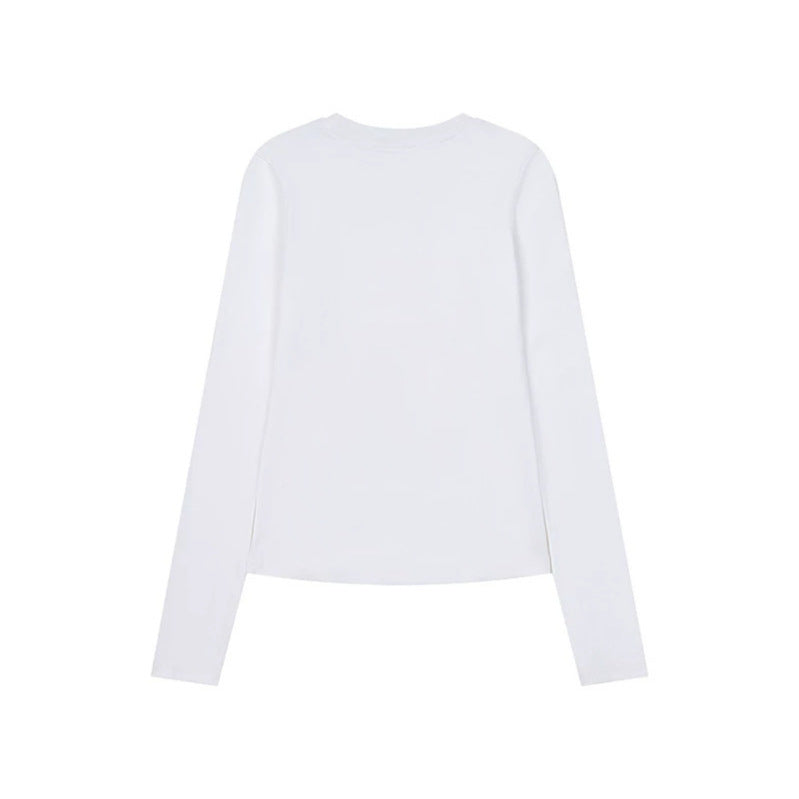 Women's Long Sleeve Shirt with Decorative Cord and Button Application Chichicherry