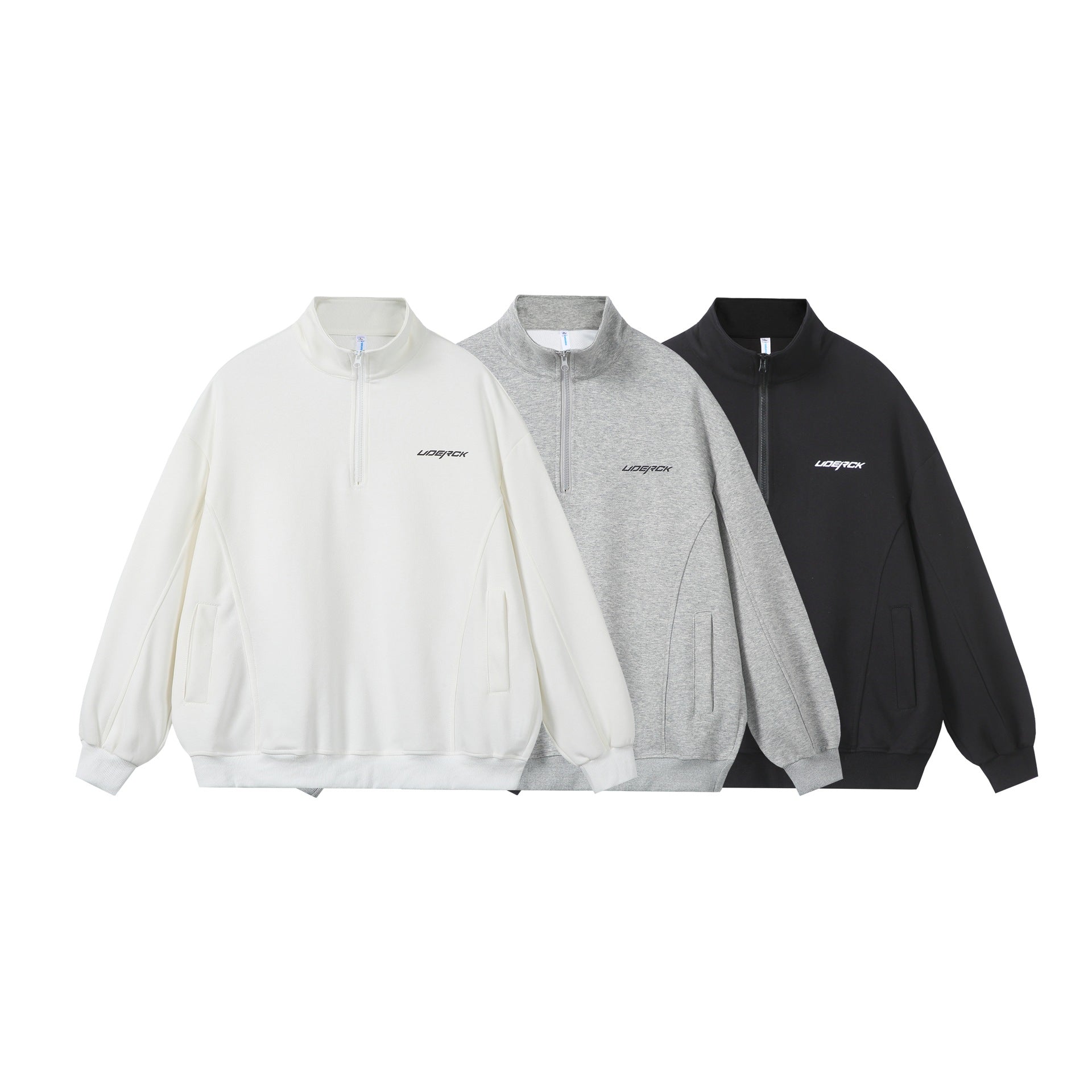 Unisex Oversize-Halfzip-Sweatshirt made of French Terry with Stand-up Collar Chichicherry