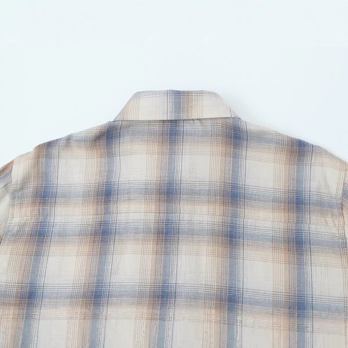 Women Oversize Check Shirt made of lightweight viscose with chest pocket Chichicherry