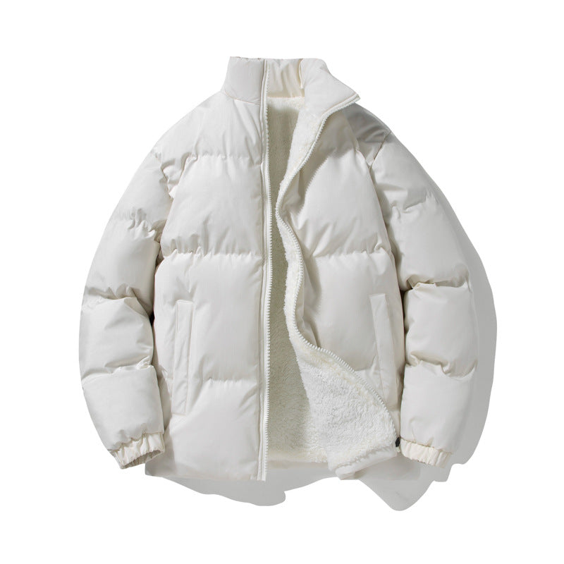 Men's thermal quilted jacket with Sherpa fleece lining, stand-up collar and concealed zipper Chichicherry