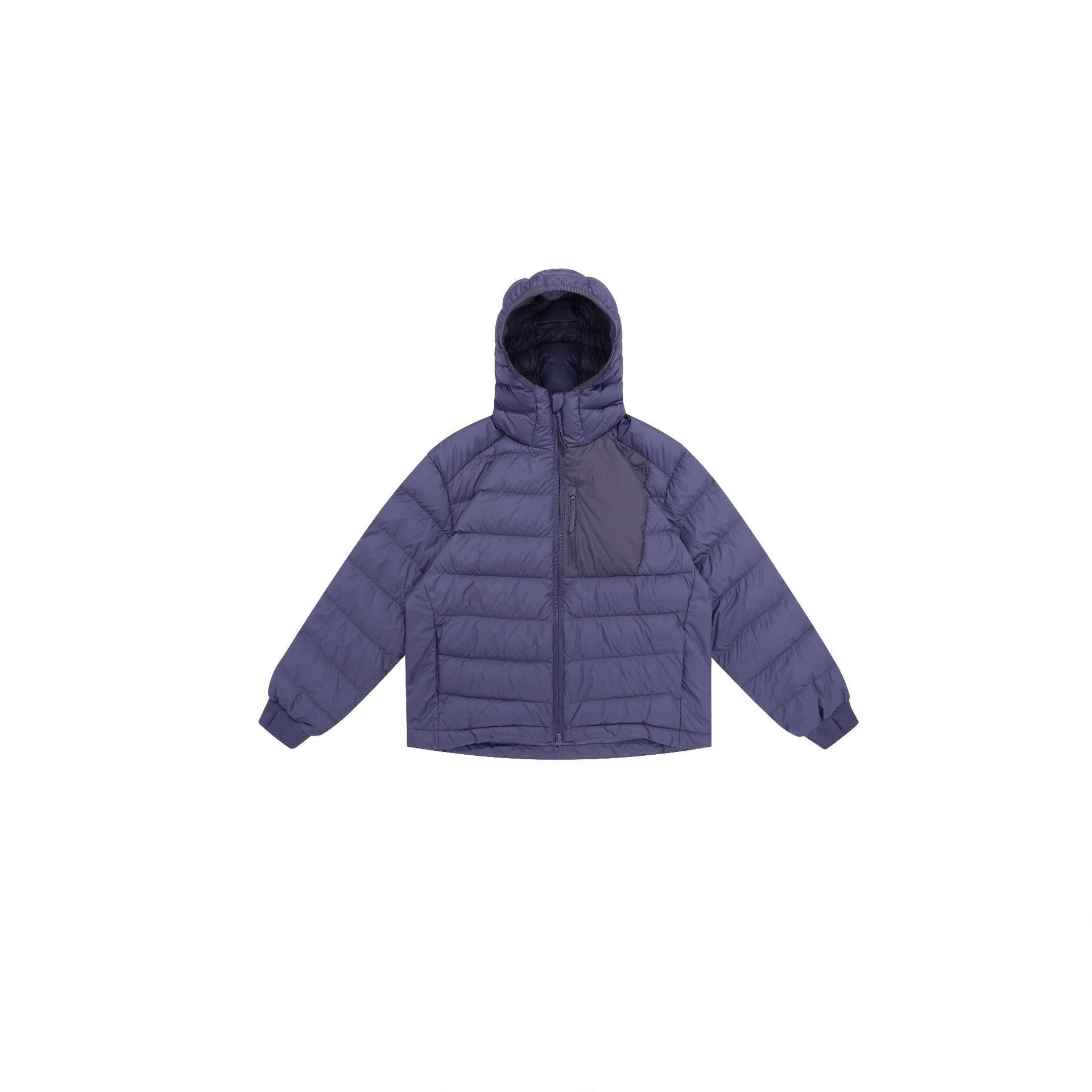 Men's lightly padded hooded jacket in boxy cut with technical inserts Chichicherry