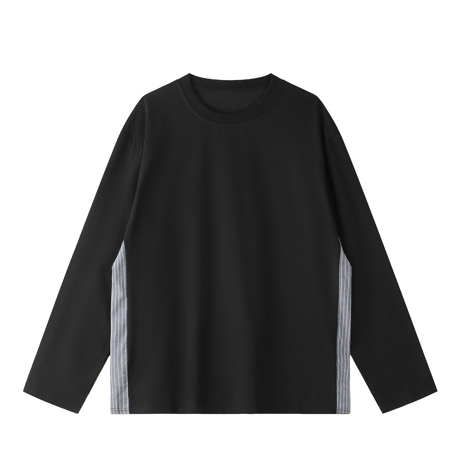 Unisex Oversize Sweatshirt with side stripe panels and round neck Chichicherry