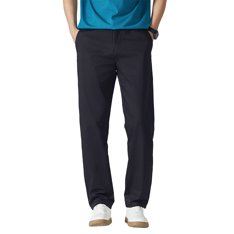 Men's Classic Cotton Chino Pants with Straight Leg and Clean Minimal Design Chichicherry