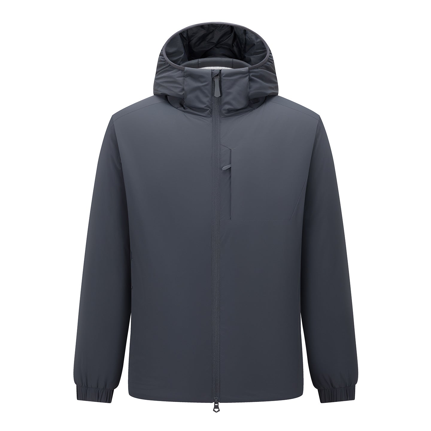 Men's hooded softshell jacket with two-way zipper, water-repellent membrane, and chest pocket Chichicherry