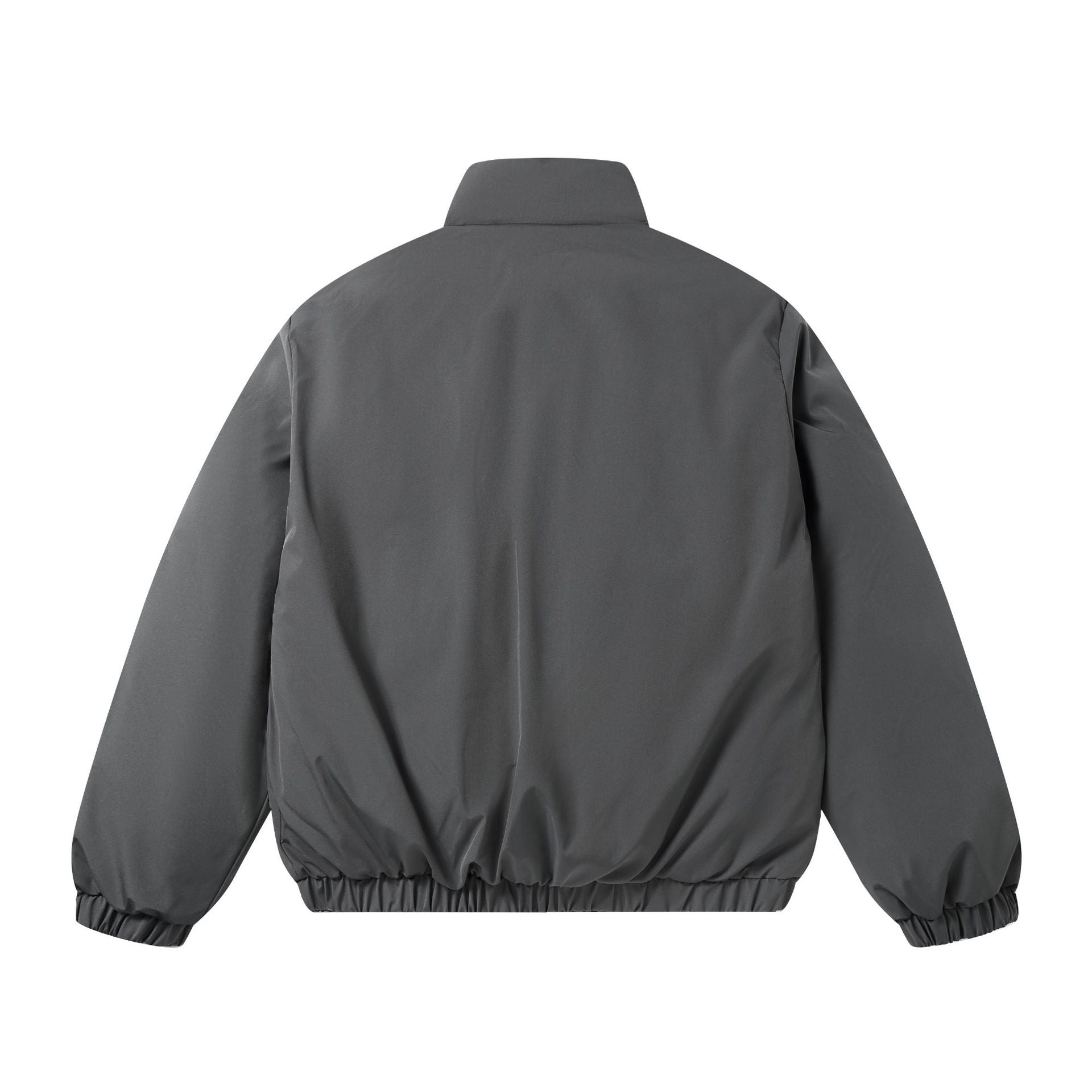 Men's short-cut two-tone utility transition jacket with high stand-up collar and large front pockets Chichicherry