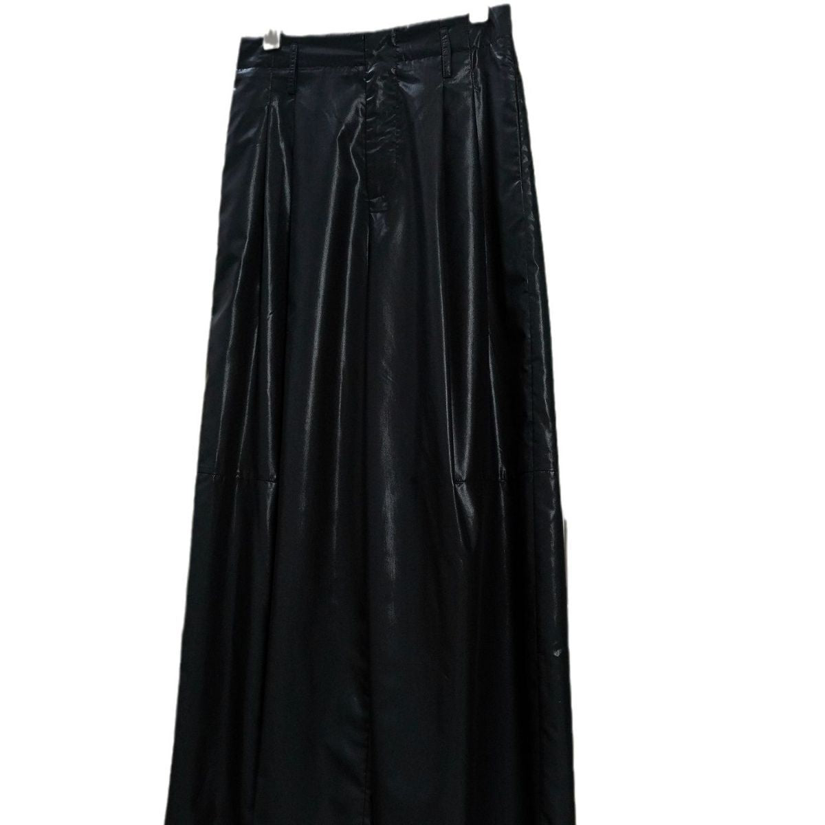 Women Wide Faux Leather Palazzo Pants with High Waist Chichicherry