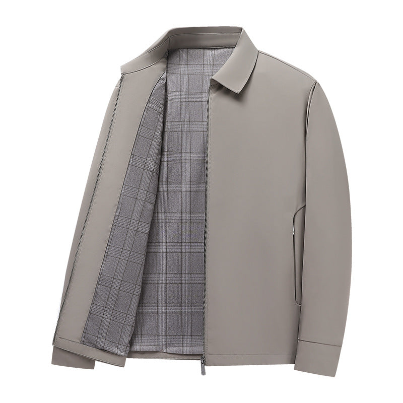 Men's Lightweight Harrington Jacket with Softshell Outer Material and Glencheck Lining Chichicherry
