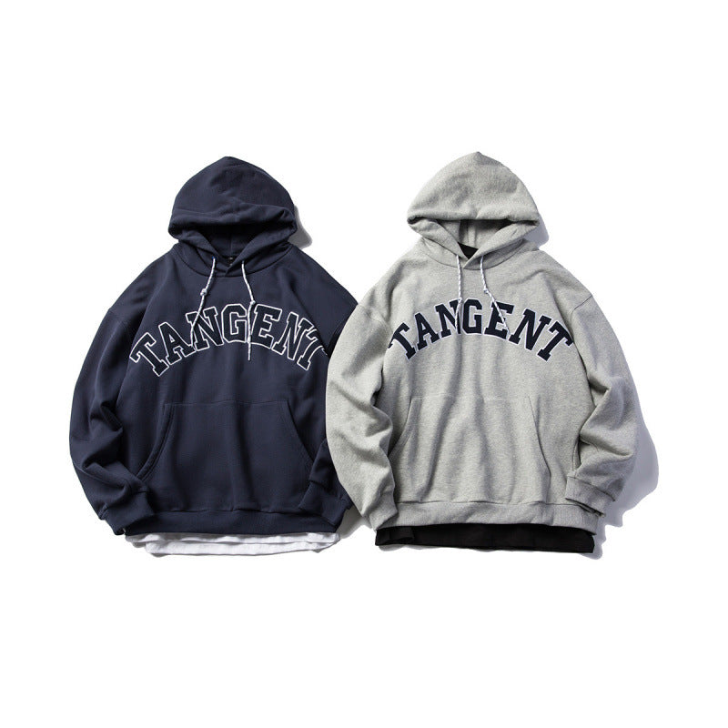 Unisex Oversize Hoodie with Collegiate Print and Kangaroo Pocket Chichicherry