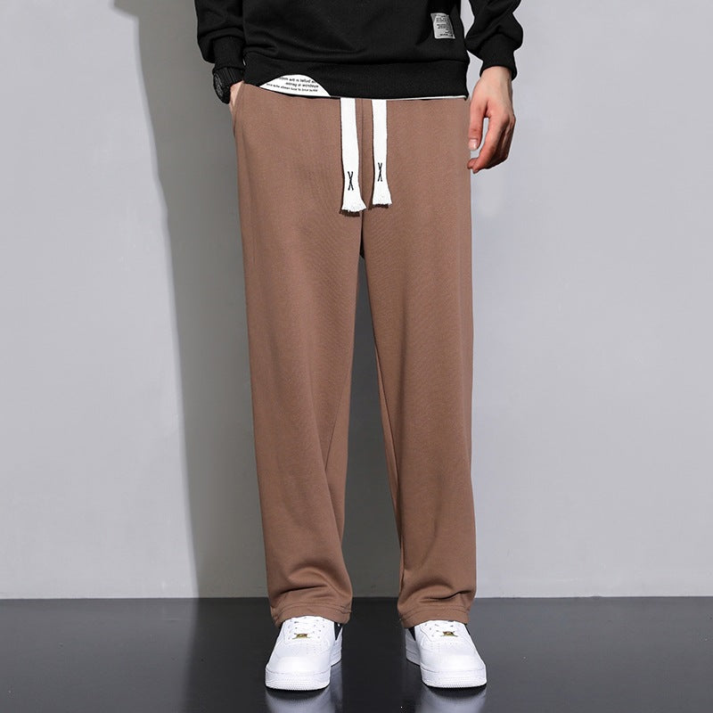 Men's Relaxed-Fit Jogging Pants made of French Terry with wide leg and drawstring Chichicherry