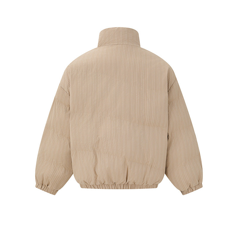 Unisex Reversible Boxy Jacket with Quilted Outer and Fleece Inner Side Chichicherry