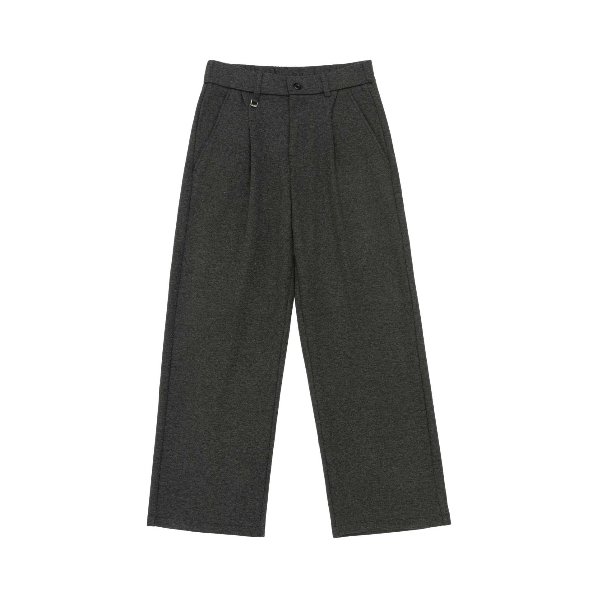 Women's high-waisted pleated jersey pants with wide leg Chichicherry