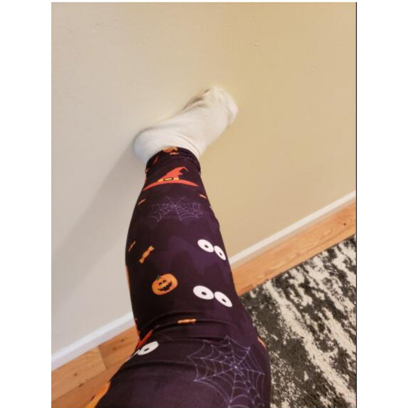 Women's Halloween leggings with high waist and stretchy comfort fabric Chichicherry