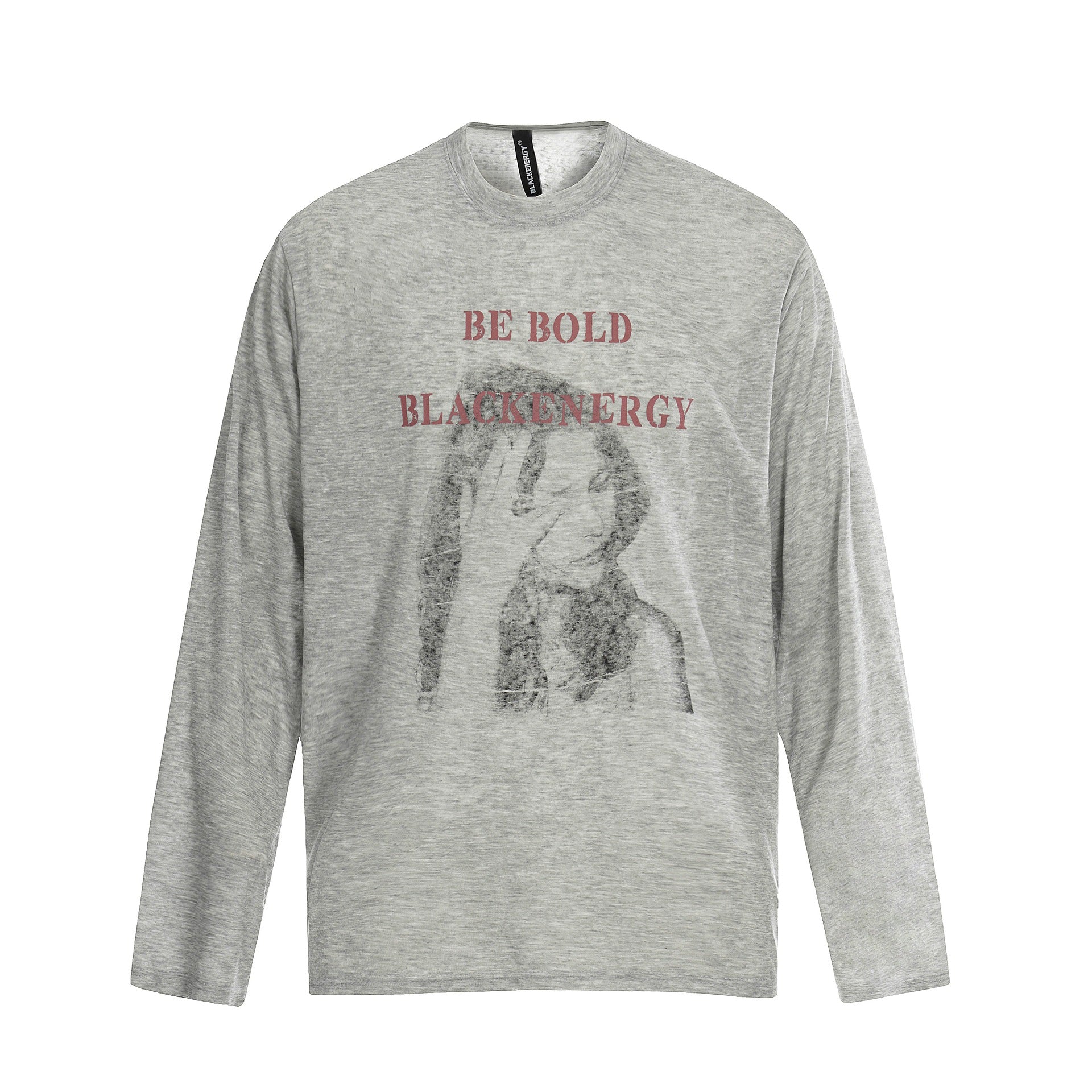 Unisex Long-Sleeve Cotton Shirt with Vintage Print and Relaxed Fit Chichicherry