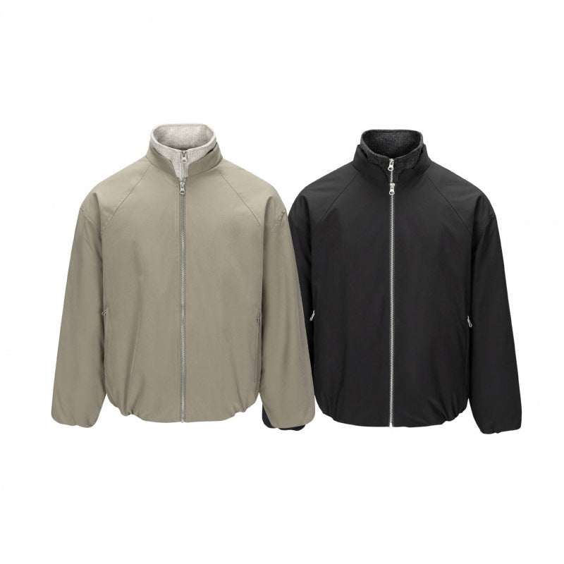Men's ultralight tech blouson jacket with raglan sleeves, stand-up collar, and zip pockets Chichicherry