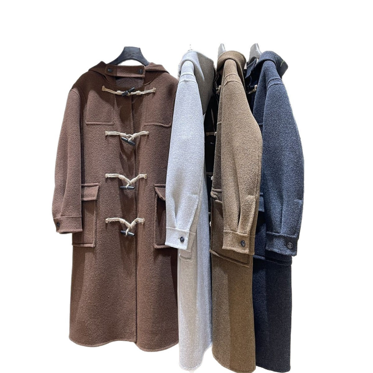 Women's wool duffle coat with toggle closures and oversized fit Chichicherry