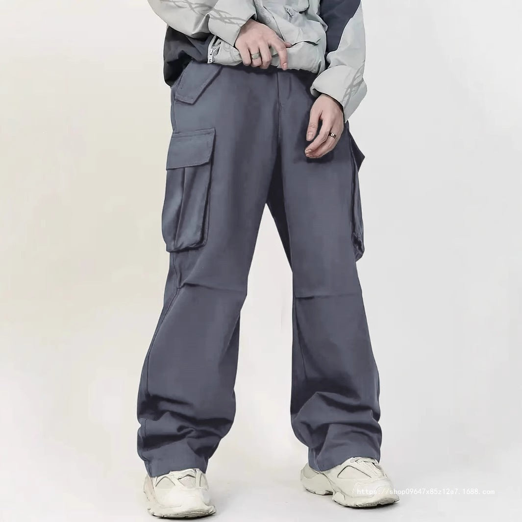 Men's Loose Utility Cargo Pants with Multi-Function Pockets & Casual Baggy Fit Chichicherry