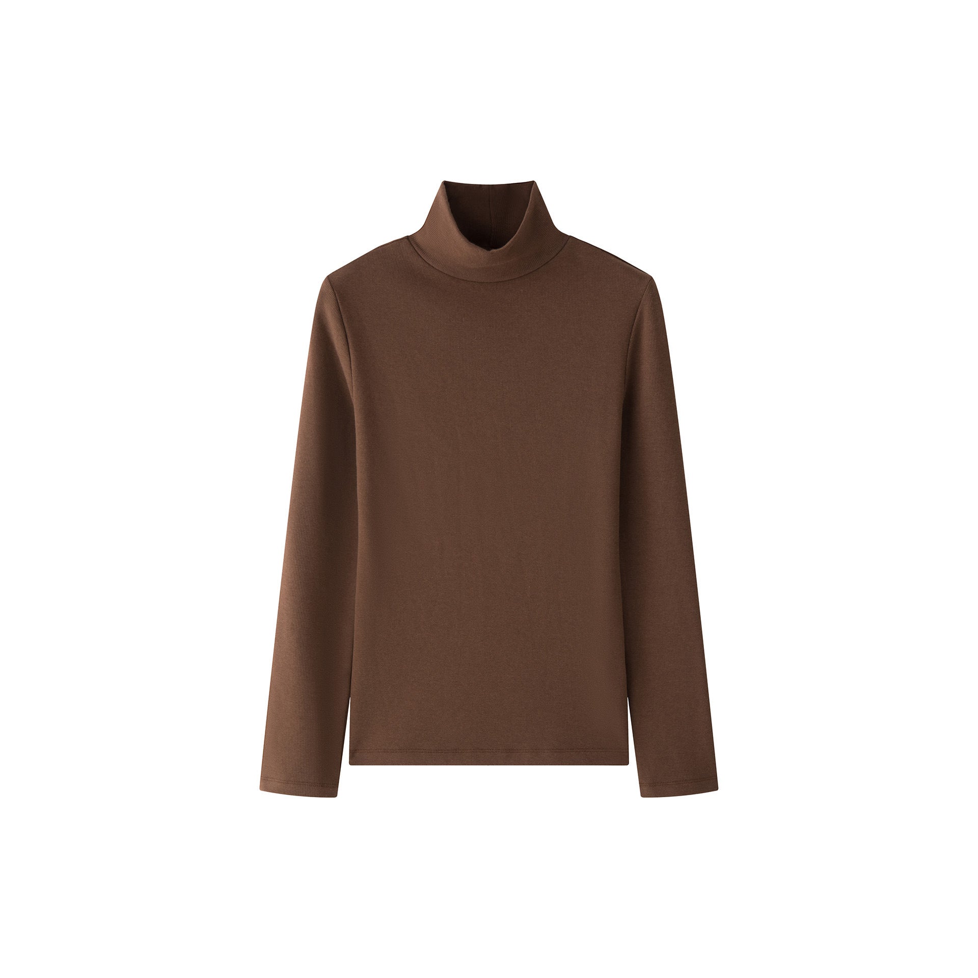 Women's Fitted Turtleneck Long Sleeve made of fine Rib Jersey Chichicherry