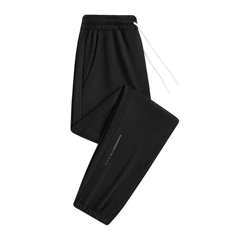Men's Lightweight Breathable Tech Jogging Pants with Elastic Waistband, Drawstring & Ankle Cuffs Chichicherry