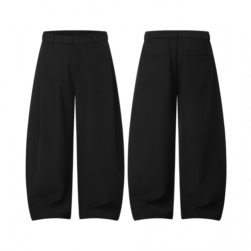Ladies culotte pants with balloon-like silhouette, high waist and pleats Chichicherry