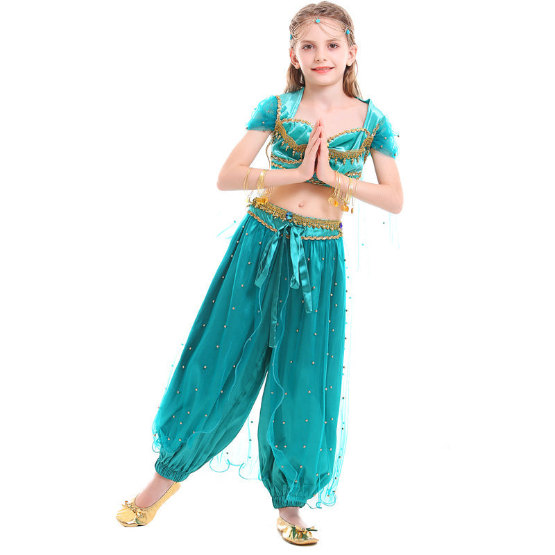 Girl exotic belly dance costume with sparkling details Chichicherry