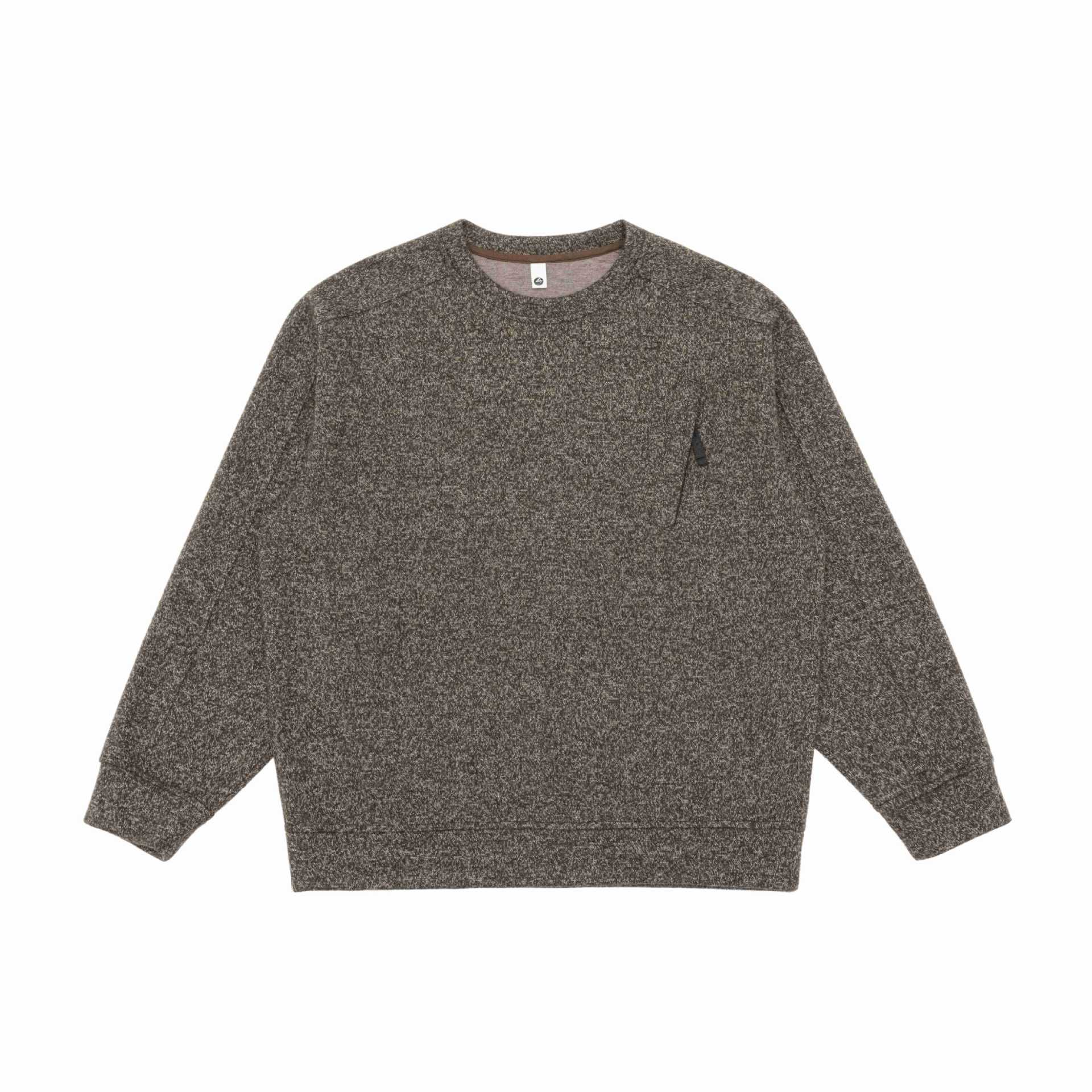 Unisex Structured Round Neck Sweatshirt with Raglan Sleeves and Ribbed Hem Chichicherry