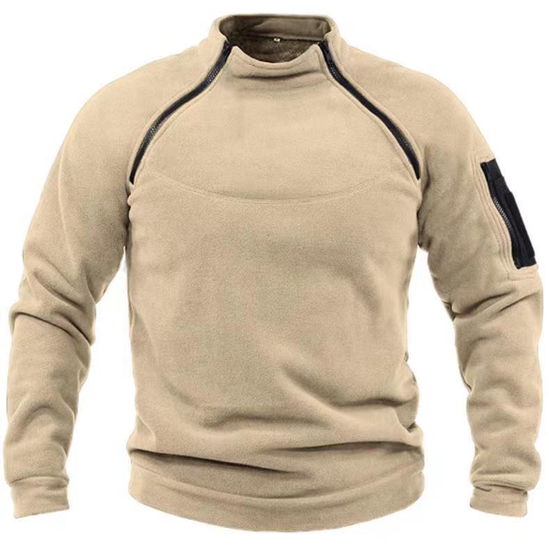 Men's utility sweatshirt with shoulder zippers and arm pocket Chichicherry