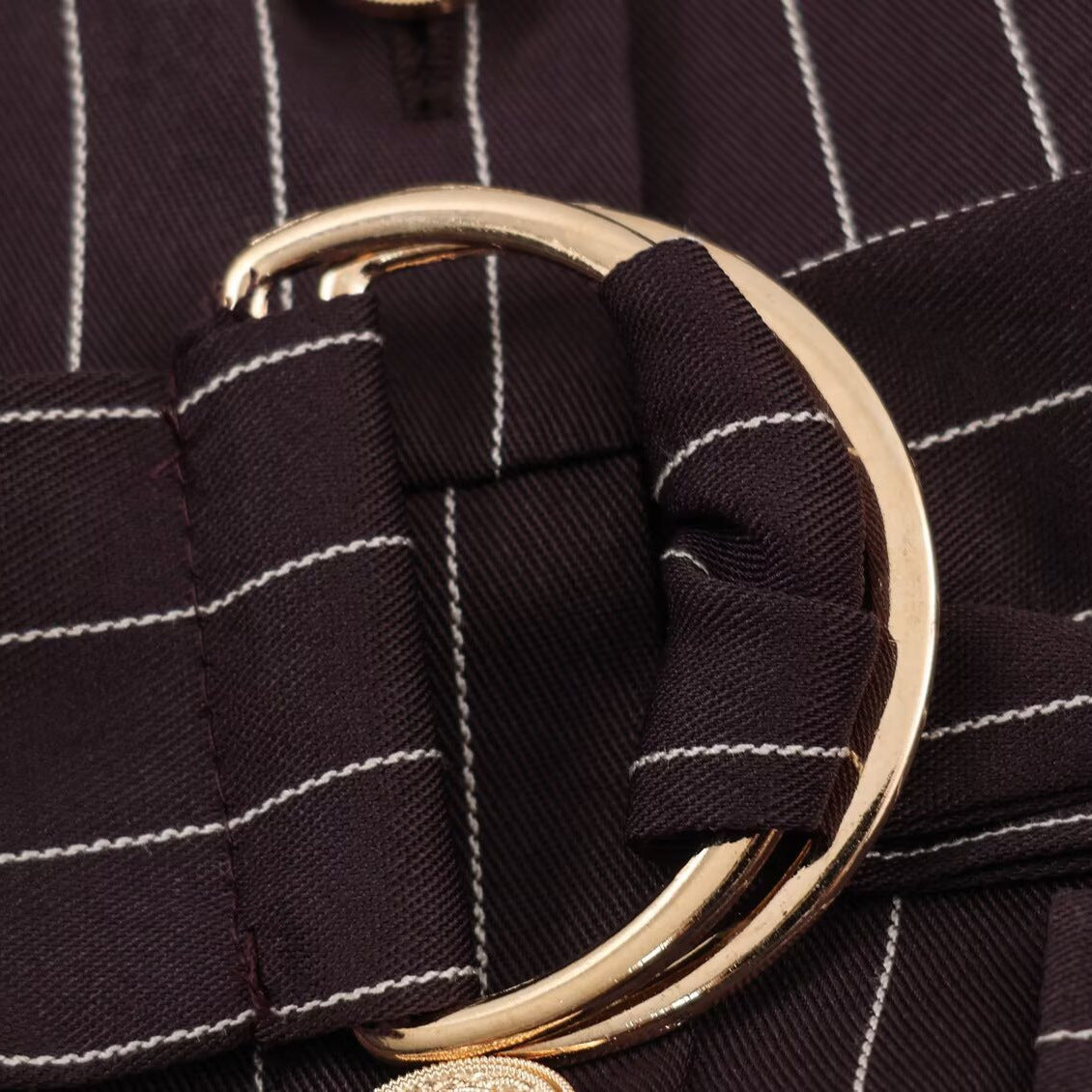 Women’s shirt dress in pinstripe look with waist belt Chichicherry