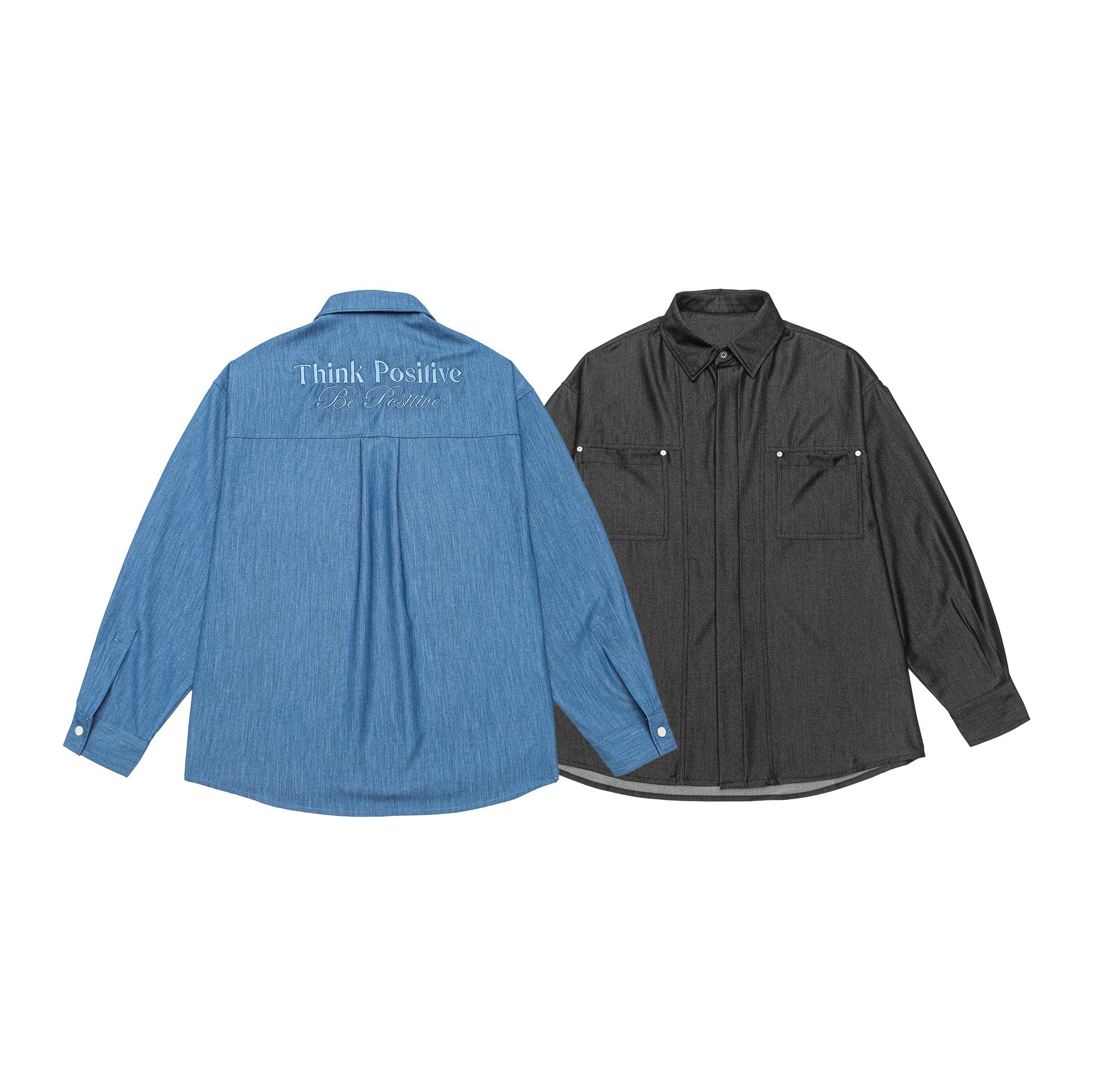 Men's overshirt made from heavy twill quality with concealed placket and chest pockets Chichicherry