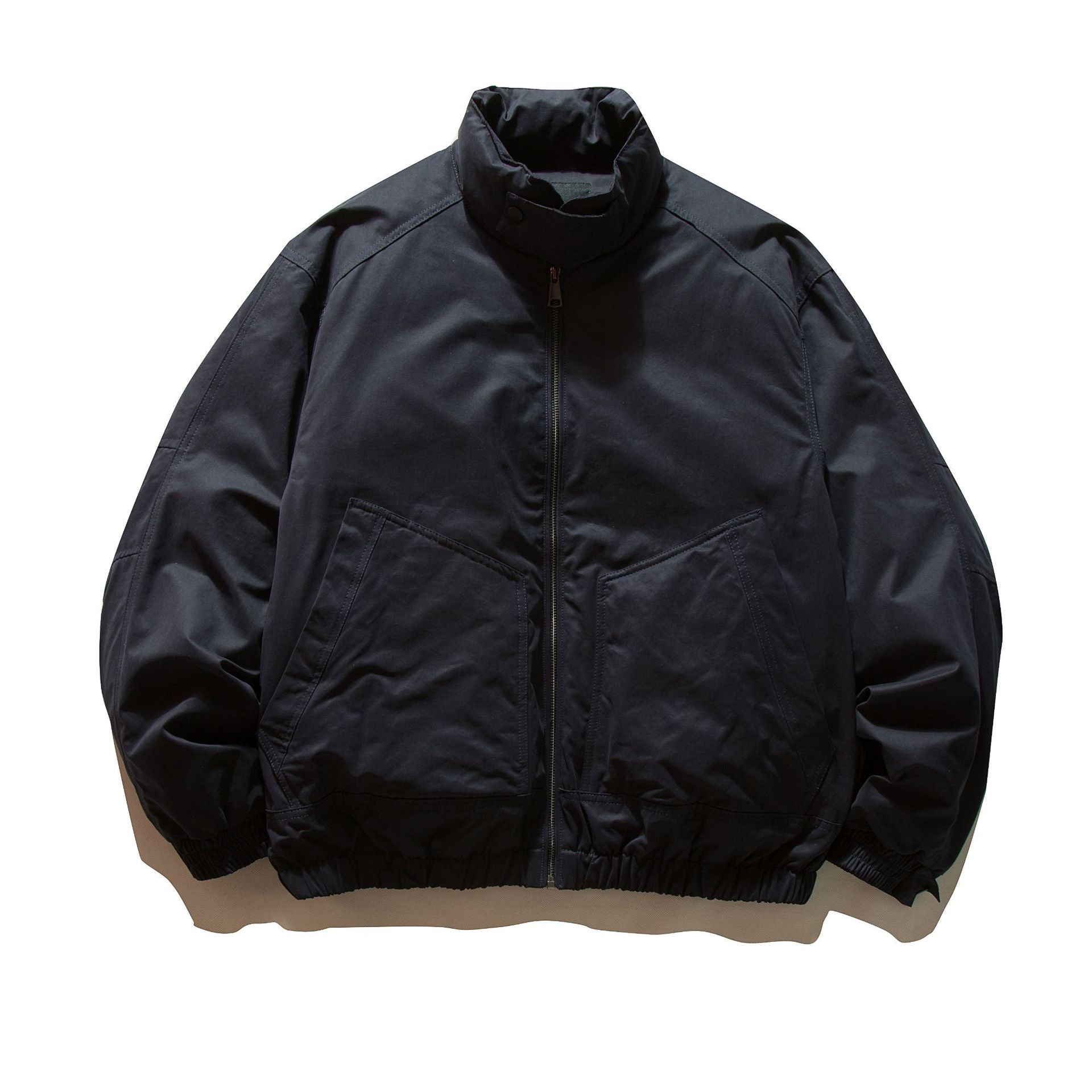 Men's padded bomber jacket with high stand-up collar and elastic hem Chichicherry